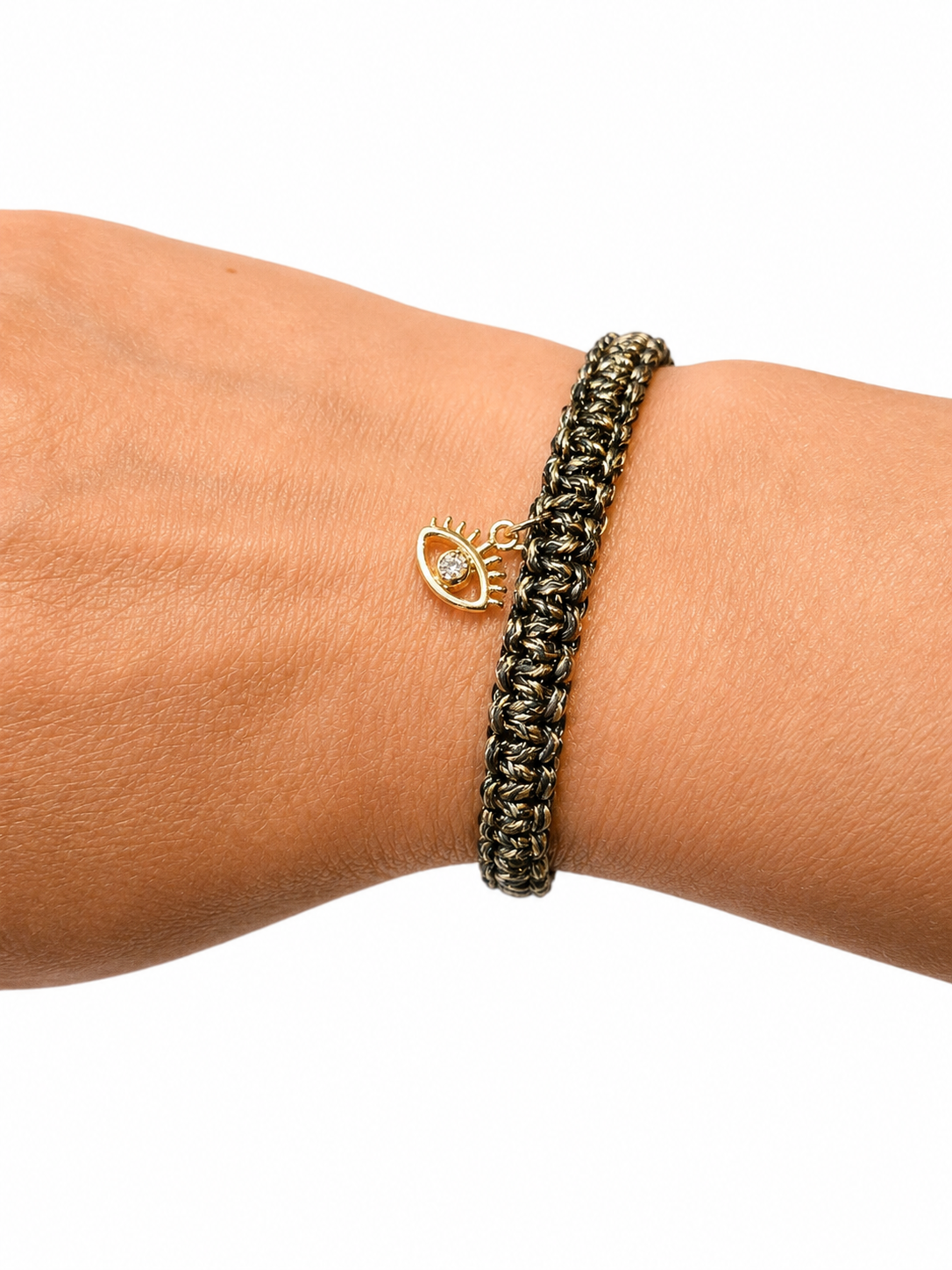 Camo Paracord Adjustable Charm Bracelet