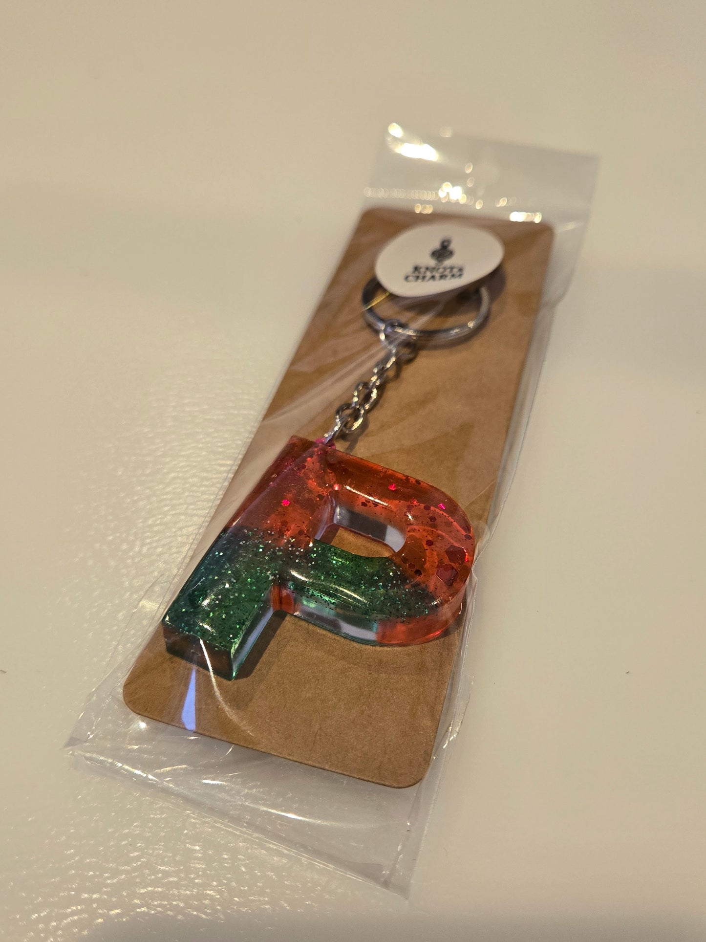 Resin Letter Keychain Clear Out!