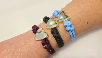 Heart on Your Sleeve Paracord Bracelet