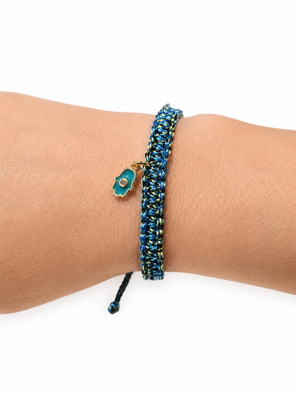 Snake Paracord Adjustable Charm Bracelet