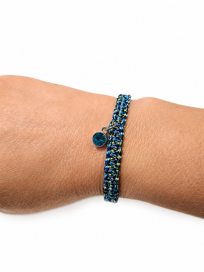 Snake Paracord Adjustable Charm Bracelet