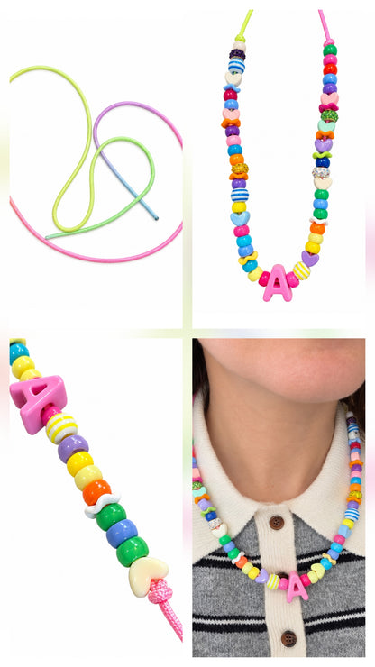 DIY Initial Necklace Kit Birthday Party Loot Bags Build Your Own Necklace Customized