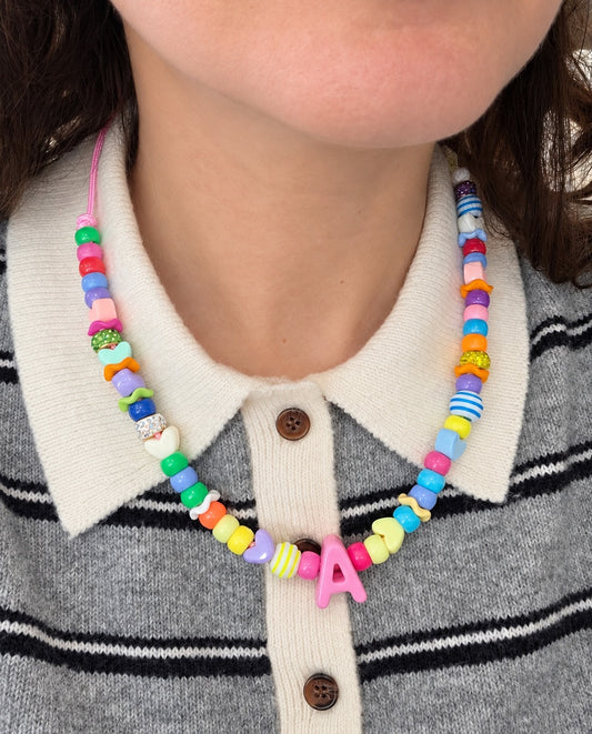 DIY Initial Necklace Kit Birthday Party Loot Bags Build Your Own Necklace Customized