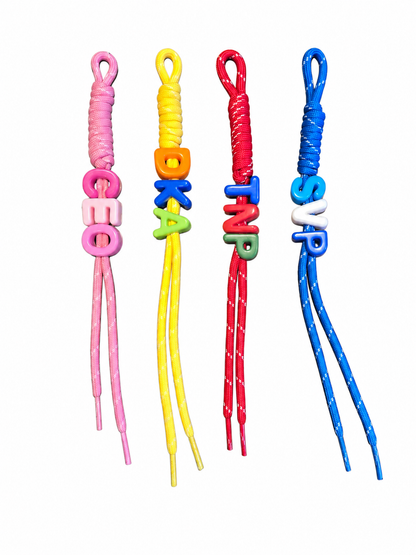 Three Letter Colorful Bagcharm