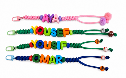 Custom Kids Name Bag Charms