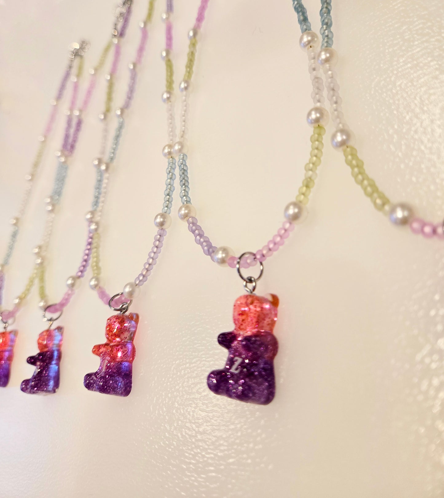 Loot Bag Heaven: Kids Gummy Bear Necklace with Custom Initial