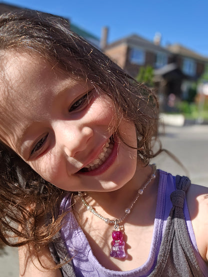 Loot Bag Heaven: Kids Gummy Bear Necklace with Custom Initial