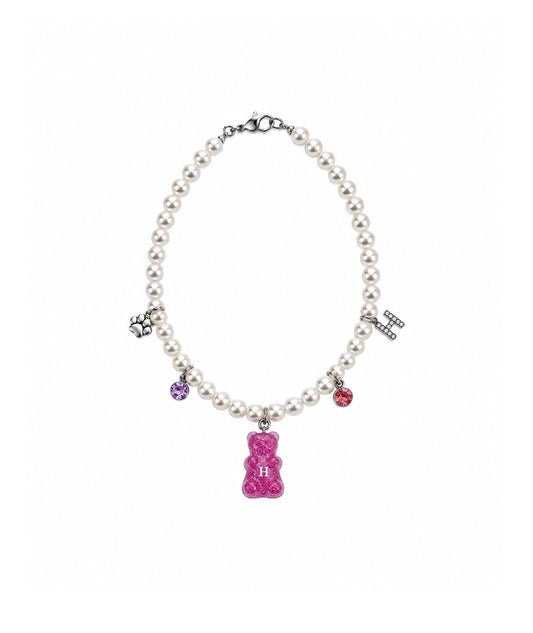 Custom Faux Pearl Charm Necklace Girls