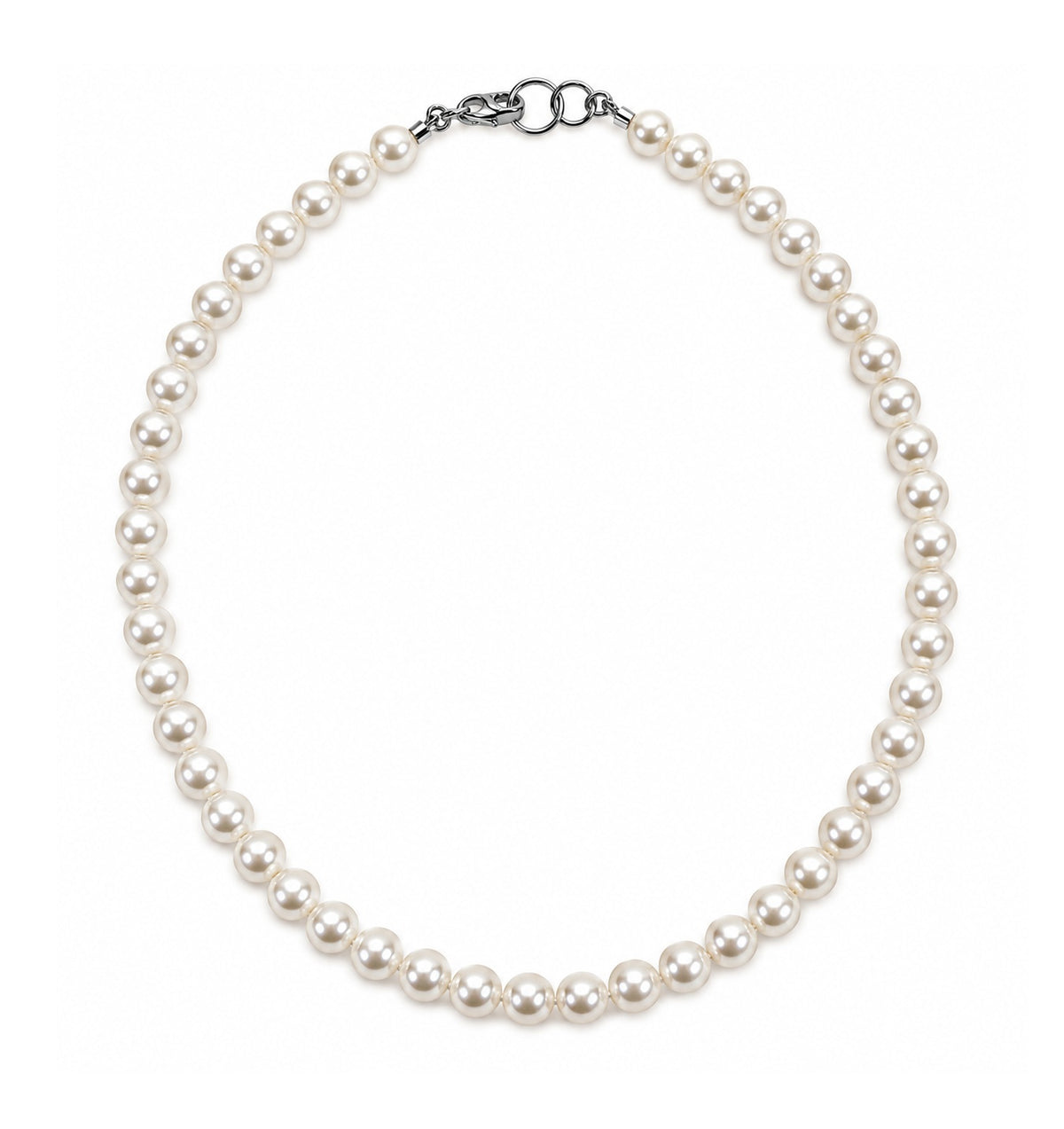 Custom Faux Pearl Charm Necklace Girls