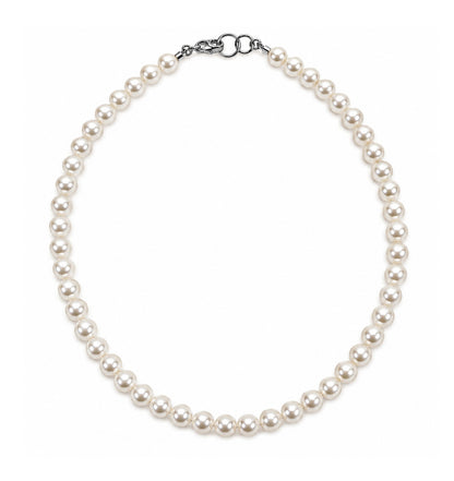 Custom Faux Pearl Charm Necklace Girls