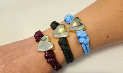 Heart on Your Sleeve Paracord Bracelet