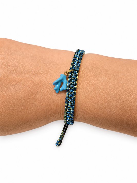 Snake Paracord Adjustable Charm Bracelet
